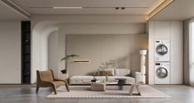 现代客厅3D模型下载
